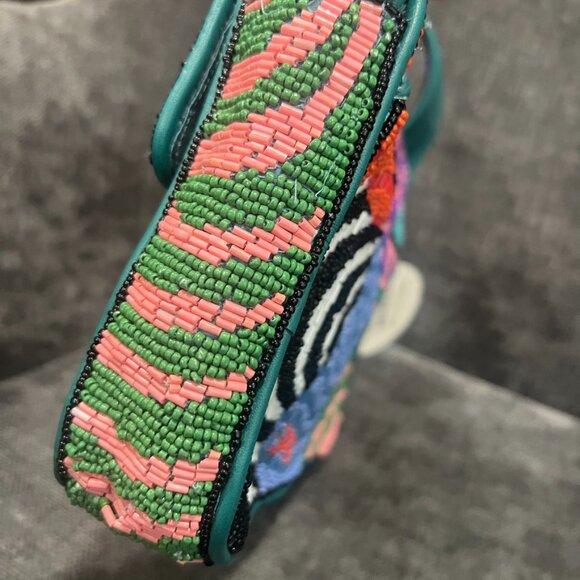 Staud Tommy Beaded Shoulder Bag Acid Swirl - Picture 4 of 14